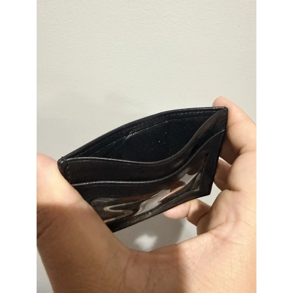 TUMI Slim Card Case ID Black Money Clip‎ Holder P